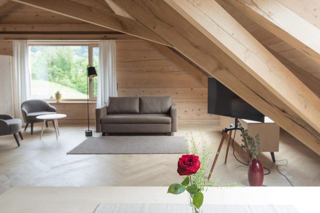 Haus Hof 30 Apartman Schwarzenberg im Bregenzerwald Kültér fotó